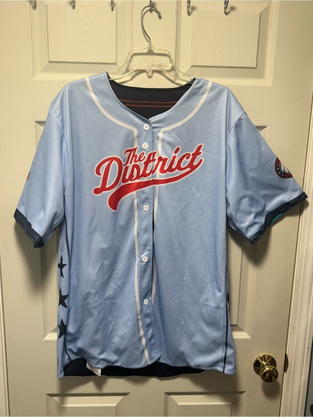 2025 Washington Wizards 2/24 SGA Mens XL Reversible Baseball Jersey NBA Giveaway